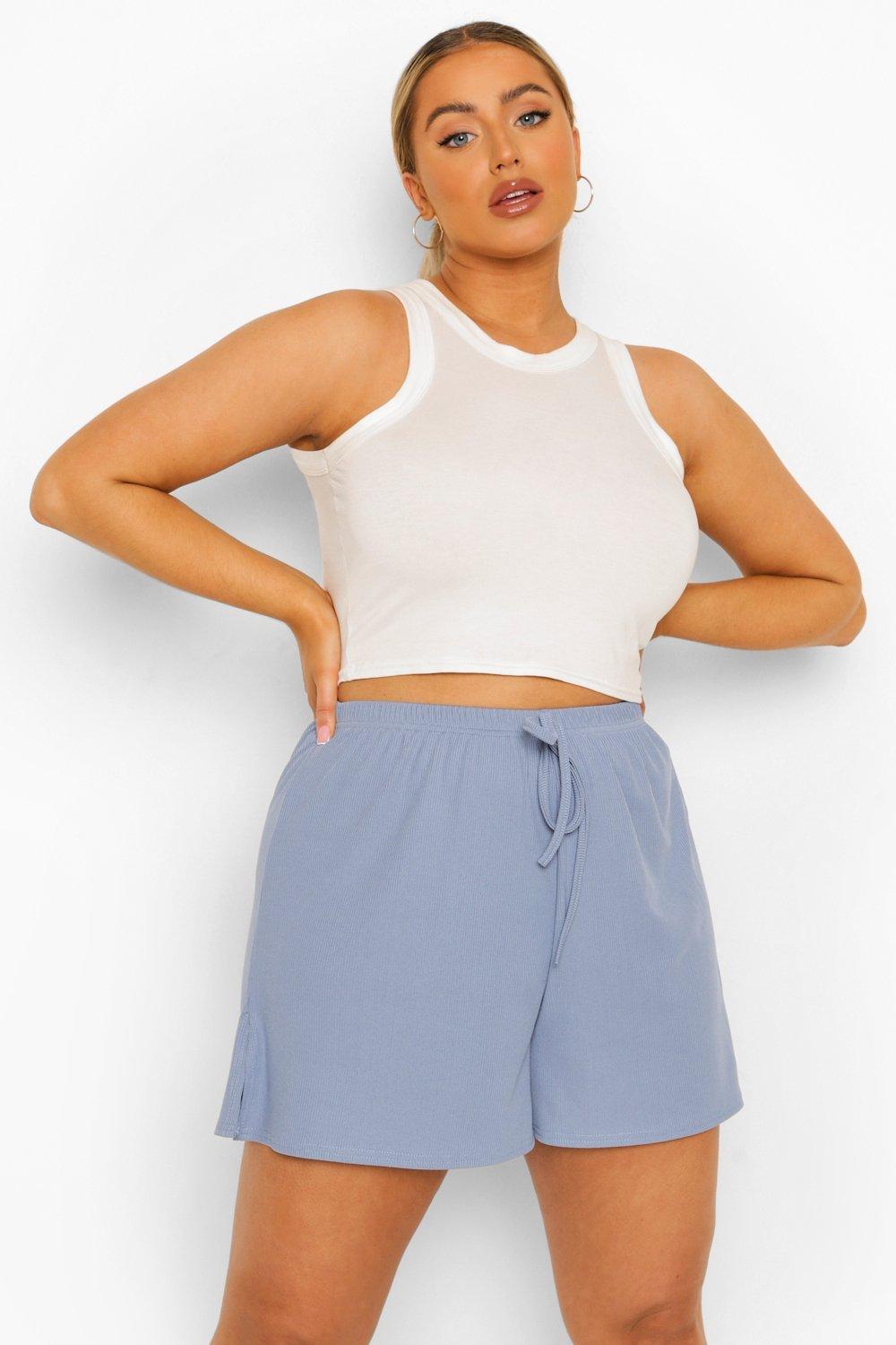 Plus size best sale jogging shorts